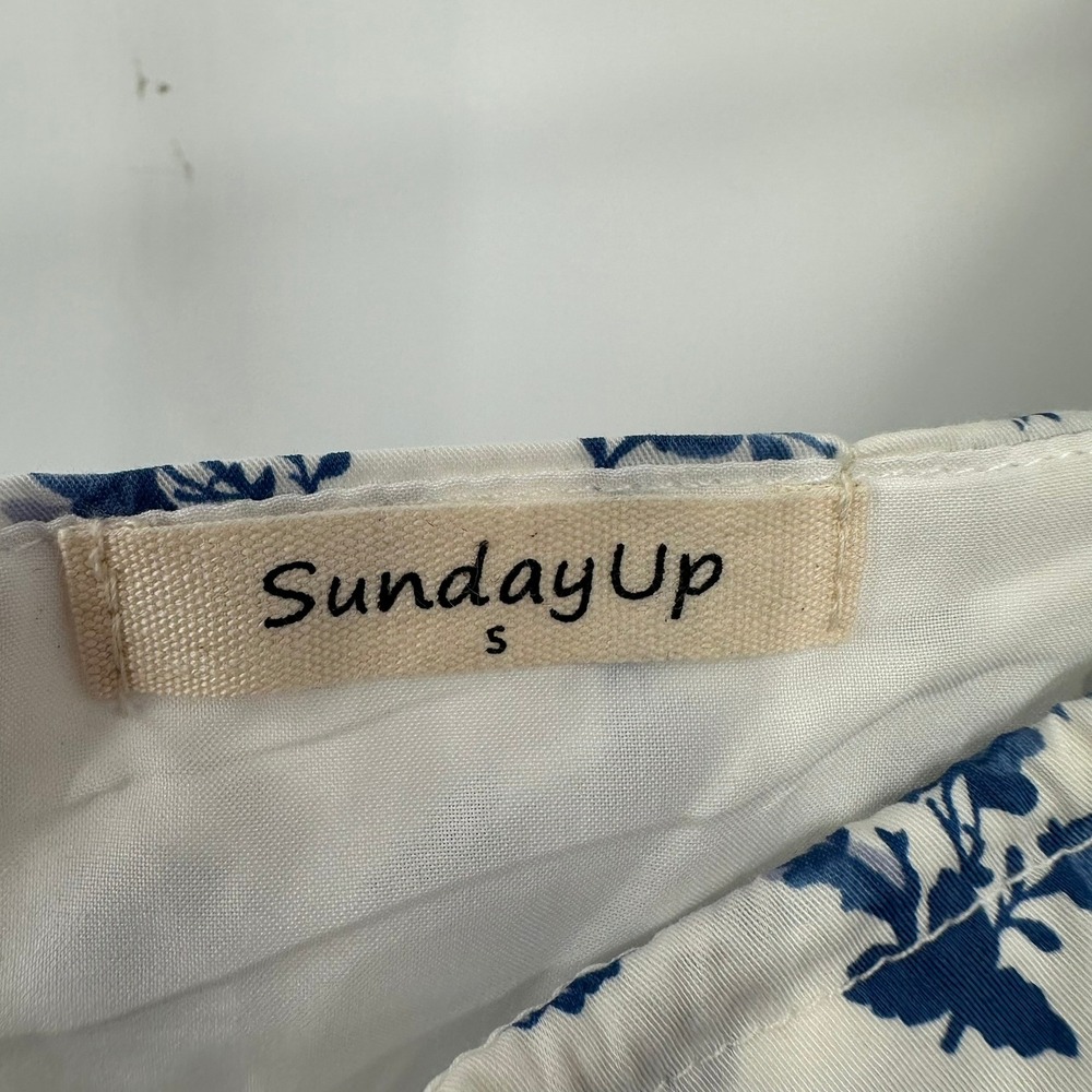 Anthropologie SundayUp Womens Coquette Milkmaid Midi Dress Sz S Pastoral Prairie - Picture 3 of 7